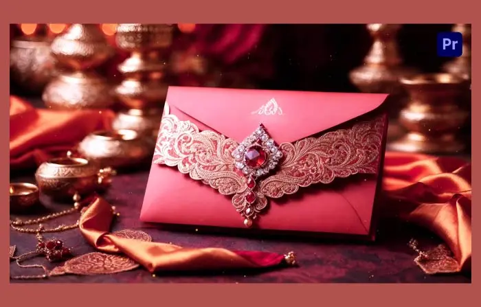 Elegant Indian Themed 3D Wedding Invitation Card Slideshow